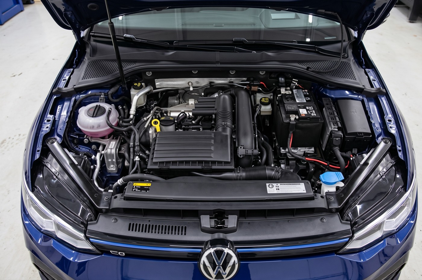 Compartiment moteur d'une Volkswagen équipée du 1.4 TSI 125